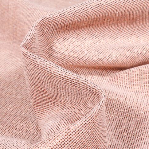Tissu Voilage aspect lin Métallisé Grande largeur Bronze