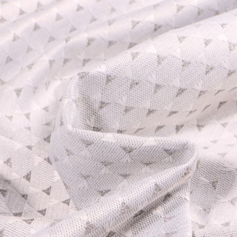 Tissu Jacquard Juno sur fond Gris
