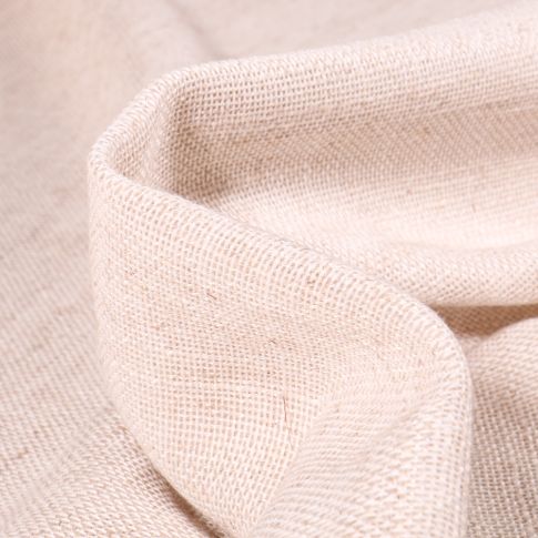 Tissu Toile Casual aspect lin Grande largeur Beige chiné