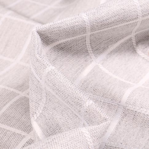 Tissu Jacquard Melena sur fond Gris clair