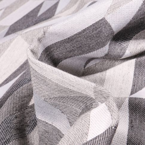 Tissu Jacquard Nash sur fond Gris