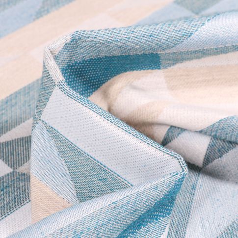 Tissu Jacquard Nash sur fond Bleu