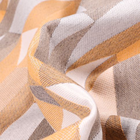 Tissu Jacquard Nash sur fond Jaune