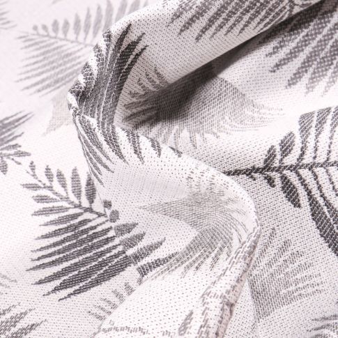 Tissu Jacquard Natura sur fond Gris clair