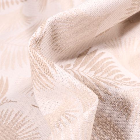 Tissu Jacquard Natura sur fond Beige