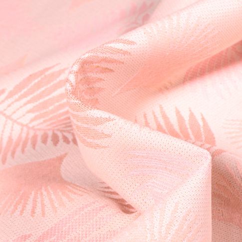 Tissu Jacquard Natura sur fond Rose