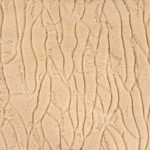 Tissu Fausse fourrure Malou uni Beige sable