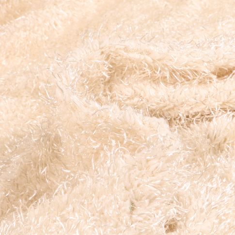 Tissu  Fausse fourrure Irina sur fond Ecru
