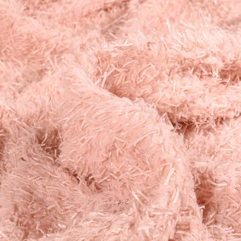 Tissu  Fausse fourrure Irina sur fond Rose nude