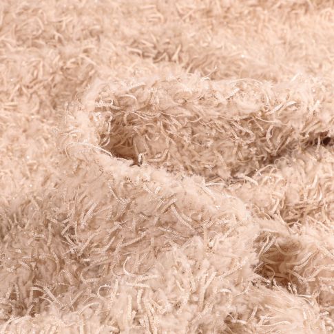 Tissu  Fausse fourrure Irina sur fond Beige
