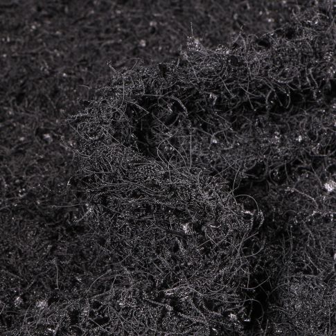Tissu  Fausse fourrure Fantaisie sur fond Noir
