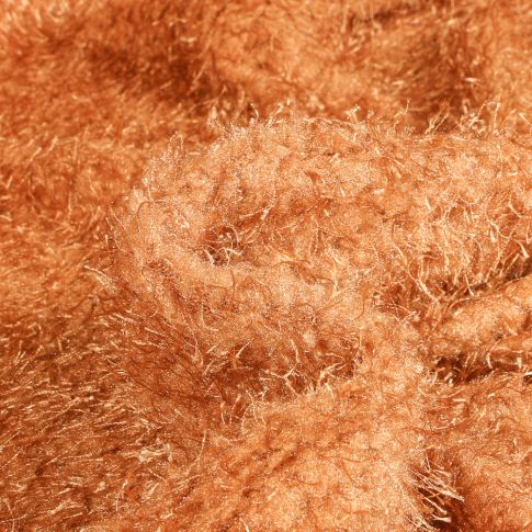 Tissu  Fausse fourrure Ludmila sur fond Camel