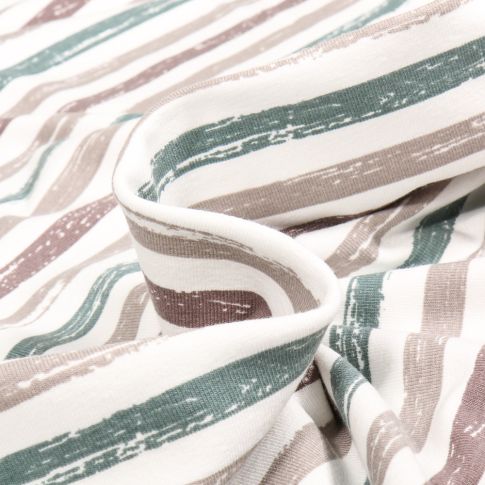 Tissu Jersey Coton Karla sur fond Vert d'eau