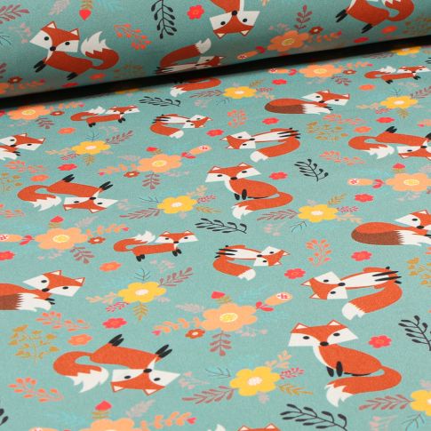 Tissu Softshell Roxii sur fond Vert amande