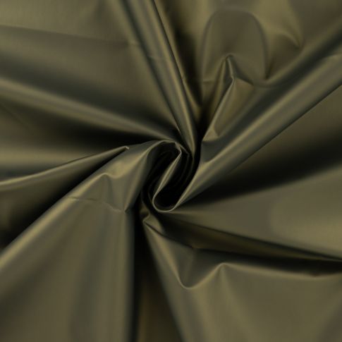 Tissu Imperméable métallisé uni Vert kaki