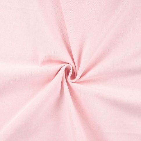 Tissu Denim jeans Coton uni Rose