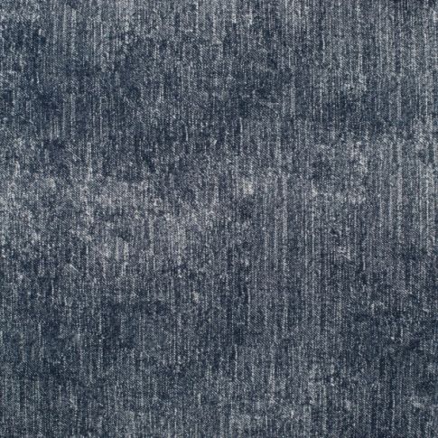 Tissu Sweat léger French Terry Jeans sur fond Bleu marine