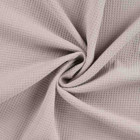 Tissu Nid d'abeille envers éponge uni Bambelux Taupe