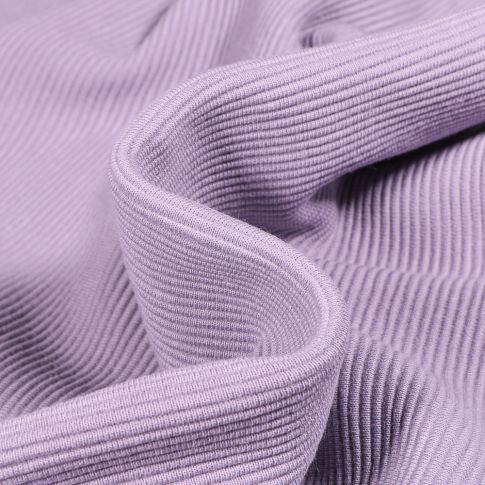 Tissu Jersey côtelé Ottoman uni  Lilas