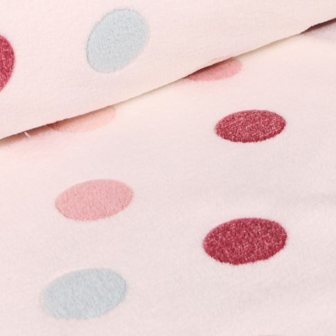 Tissu Doudou Baby animaux sur fond Blanc cassé