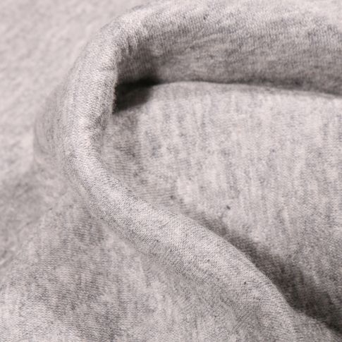 Tissu Sweat léger matelassé Talia Gris clair chiné