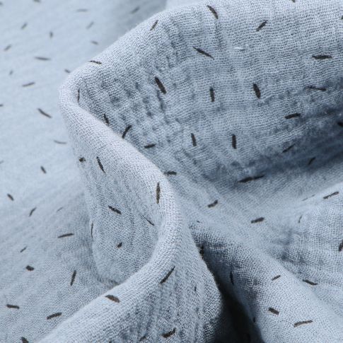 Tissu Double gaze Confettis sur fond Bleu ciel