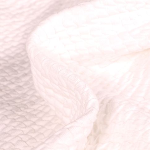 Tissu Sweat gaufré uni Monica Blanc