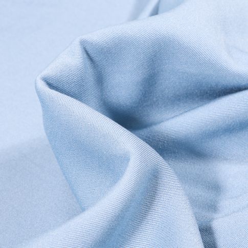 Tissu Viscose Twill uni Bleu pastel