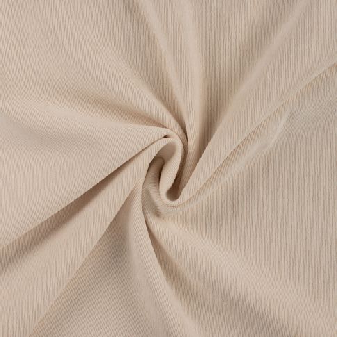 Tissu Velours milleraies uni Crème