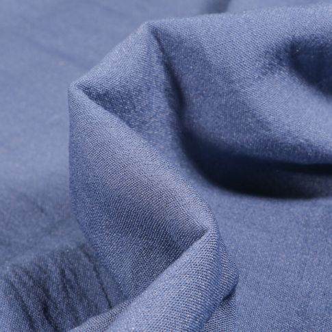 Tissu Viscose texturé uni Maxima Bleu ancien
