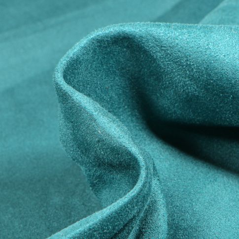 Tissu Suédine Scuba uni Capri Bleu pétrole