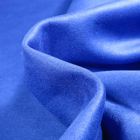 Tissu Suédine Scuba uni Capri Bleu roi