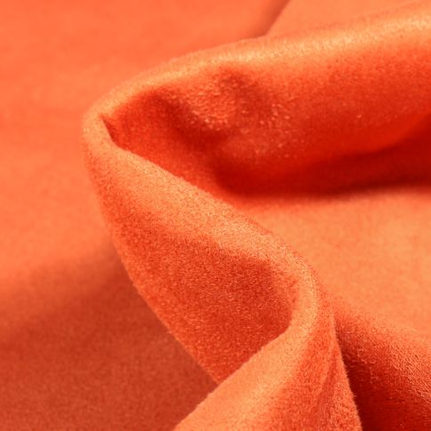 Tissu Suédine Scuba uni Capri Orange
