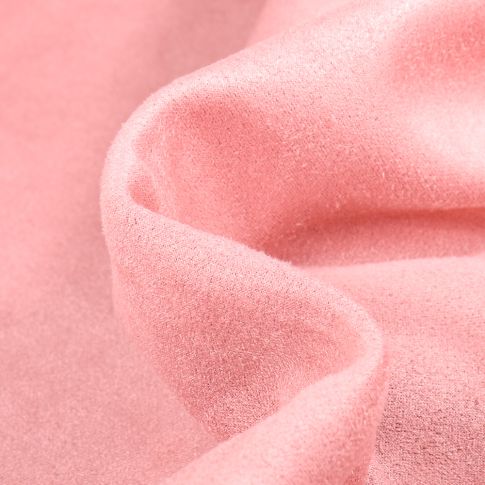 Tissu Suédine Scuba uni Capri Rose nude