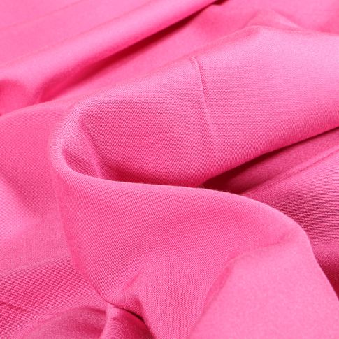 Tissu Viscose extensible uni Rose fuchsia
