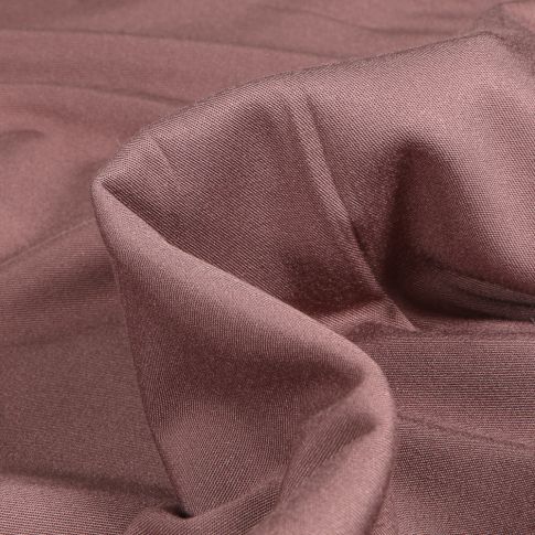 Tissu Viscose extensible uni Marron chocolat