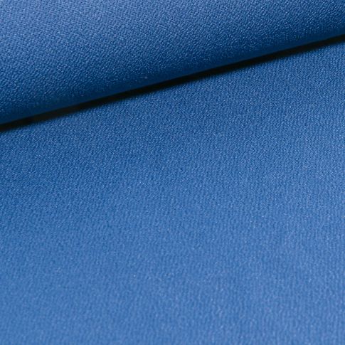 Tissu Jersey crêpe uni Bleu