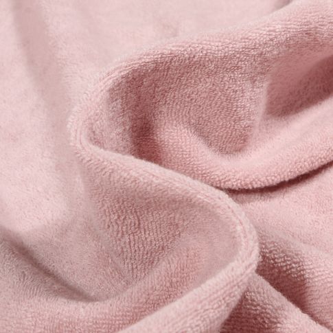 Tissu Jersey Velours Eponge Bio Rose pâle