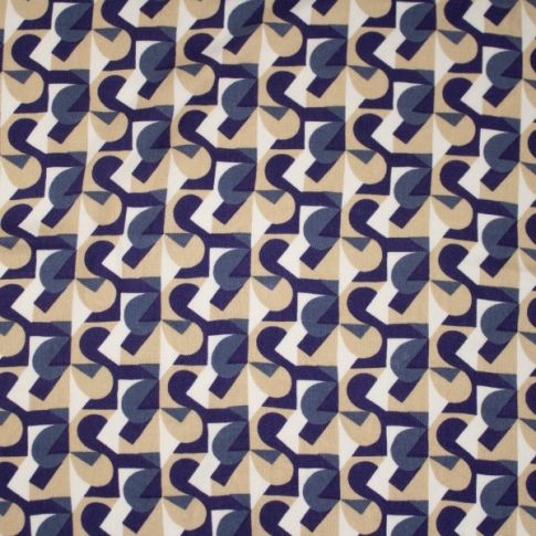 Tissu Viscose Twill Papier peint sur fond Bleu jean