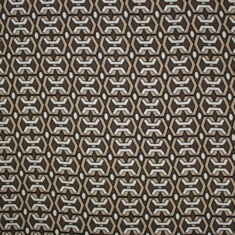 Tissu Viscose Twill Graphic Sand sur fond Beige sable
