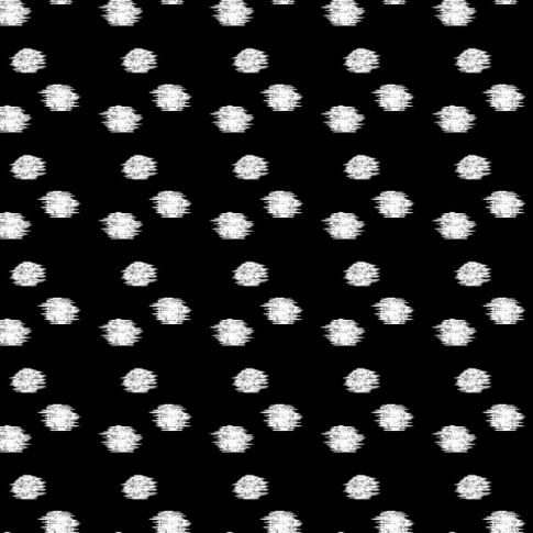 Tissu Viscose Twill Dots blancs sur fond Noir