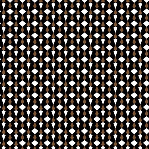Tissu Viscose Twill Léo sur fond Noir