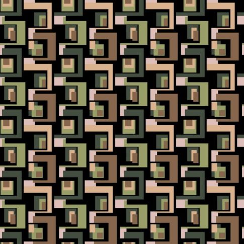 Tissu Polyester Stretch Cube Vert