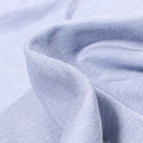 Tissu Viscose  Lino sur fond Bleu ciel chiné