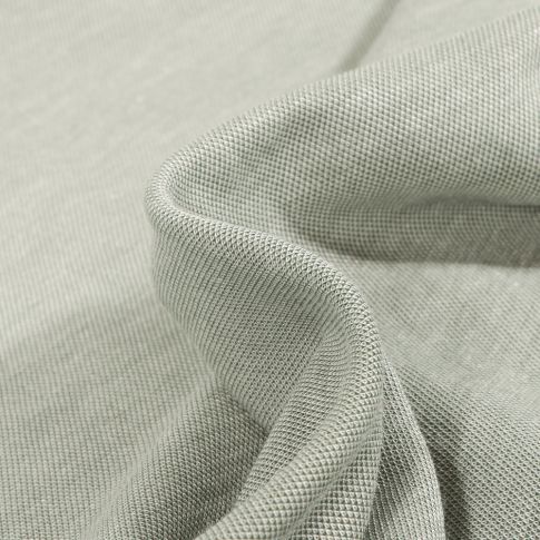 Tissu Viscose  Lino sur fond Vert chiné