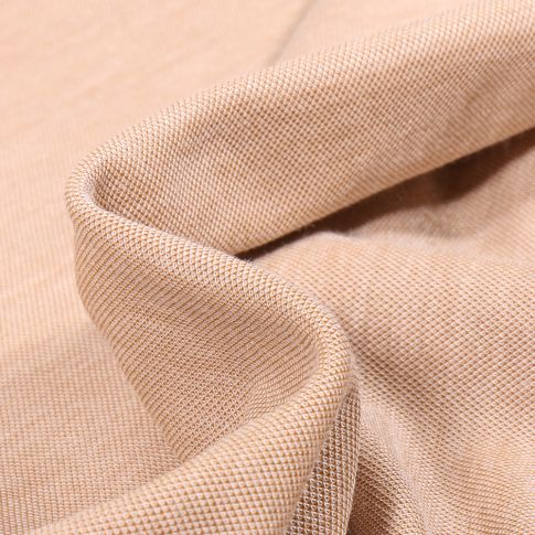 Tissu Viscose  Lino sur fond Beige sable