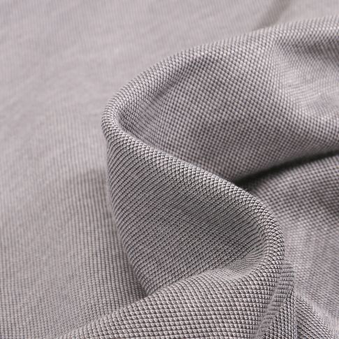Tissu Viscose  Lino sur fond Gris chiné