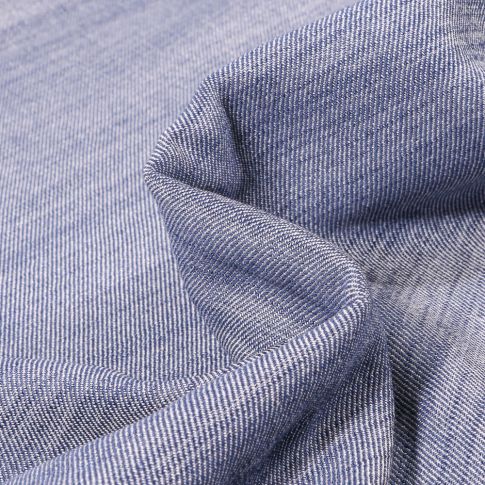 Tissu Chambray Hudson Bleu denim