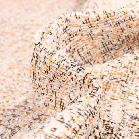 Tissu Tweed Rachel Jaune