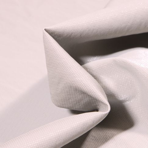 Tissu Simili cuir d'habillement Petits points brillants sur fond Gris